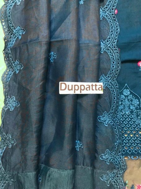 Embroidered Khaadi net dupatta from Azure lawn suit collection