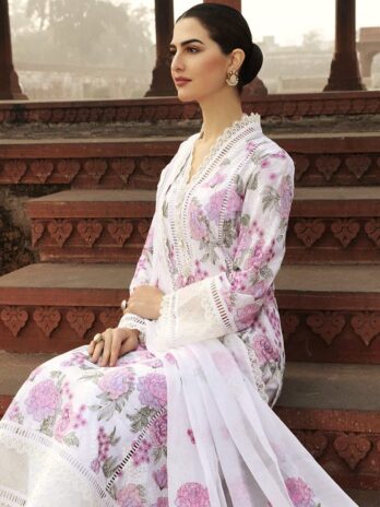 Bareeze Unstitched Embroidered 3-Piece Cotton Suit with Chiffon Dupatta – Summer Collection